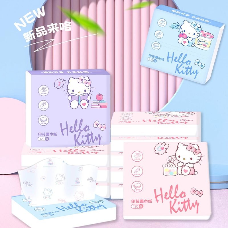 Travel Accessories Girly - Neue Hello Kitty Taschentücher 6er-Pack Tragbare