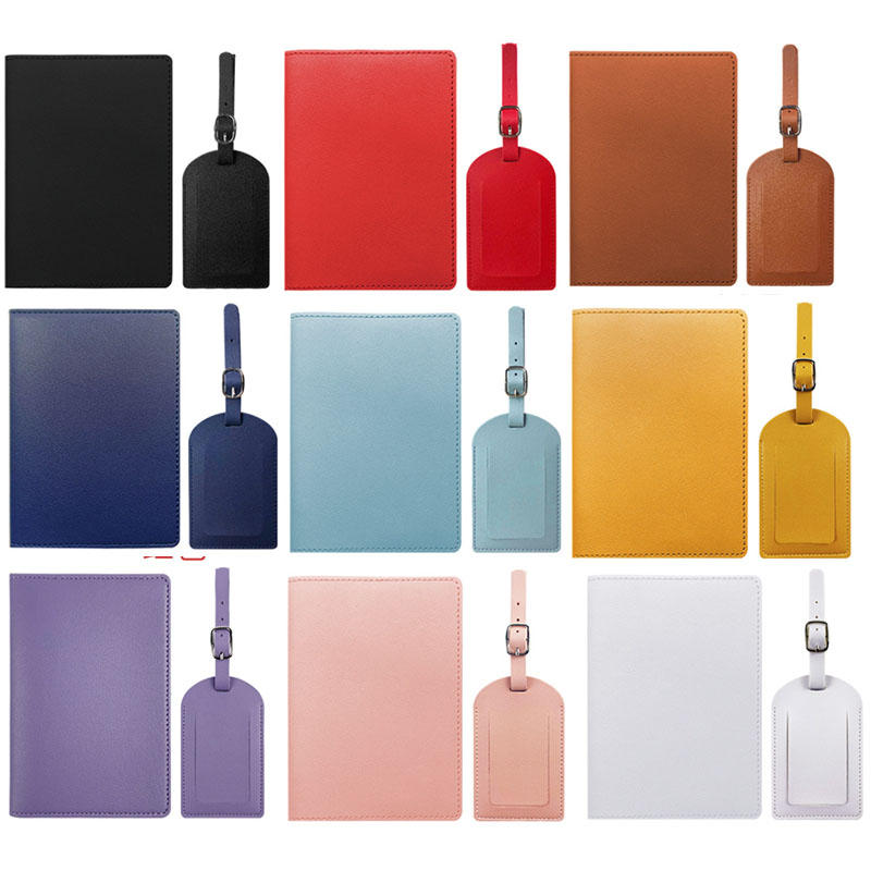 Travel Accessories Gift Set - Reise PU Reisepass Abdeckung Gepäck Tags