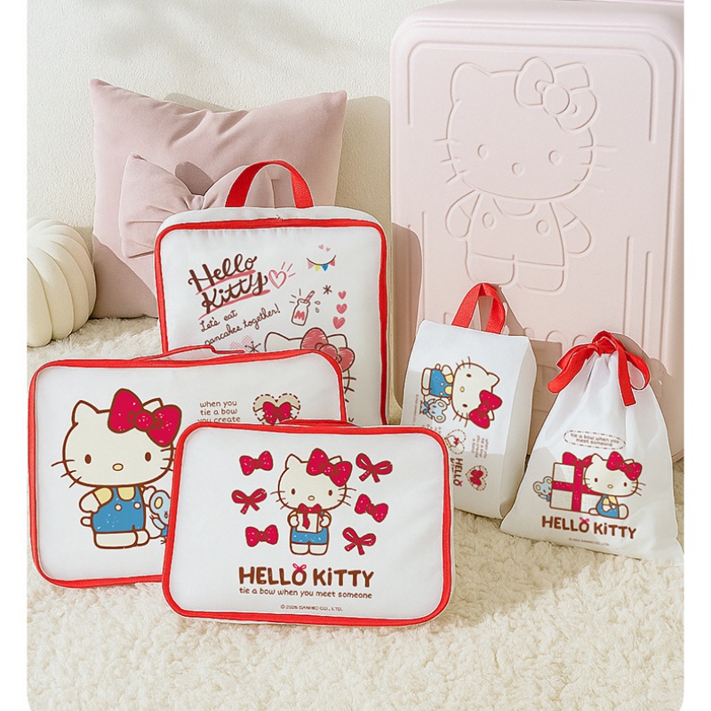 Travel Accessories Girly - Hello Kitty Aufbewahrungstasche Niedliche Cartoon-Gepäcktasche Multifunktionale