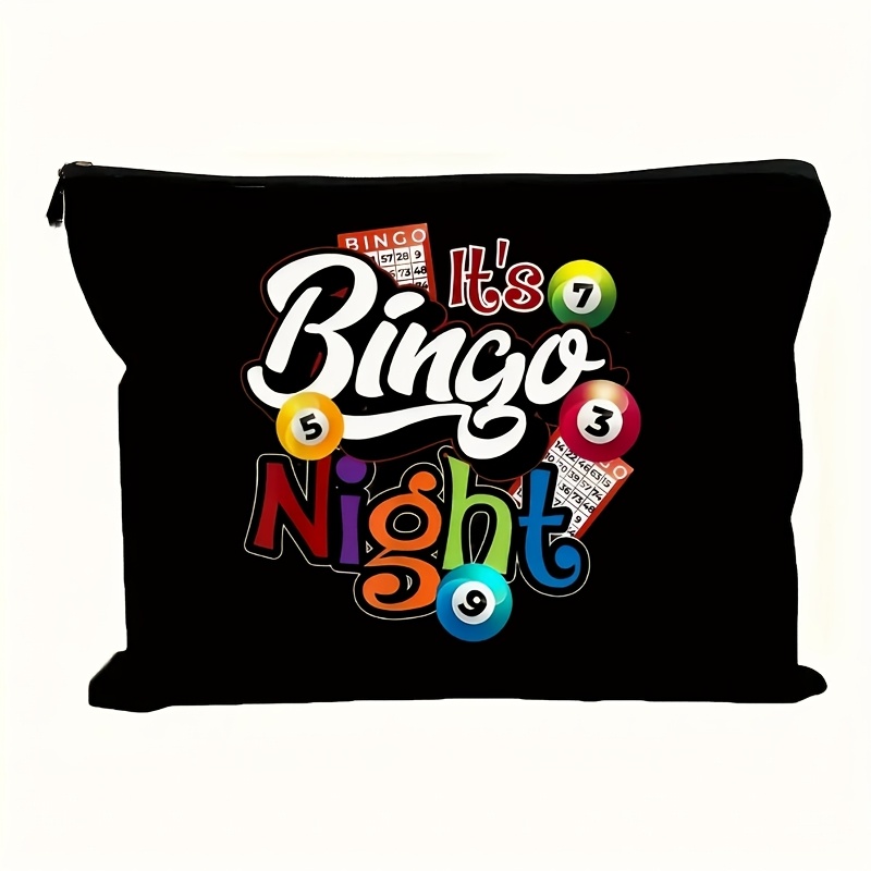 Travel Accessories Jewelry - Eine Make-up-Tasche mit Bingo-Nachtmotiv – multifunktionale
