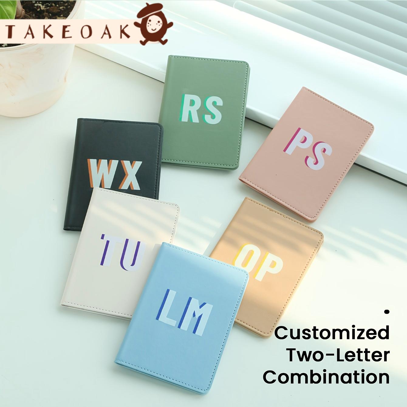 Travel Accessories Hong Kong - Anpassbarer Monogramm-Passhalter Personalisiertes Initialen-Accessoire aus PU-Leder