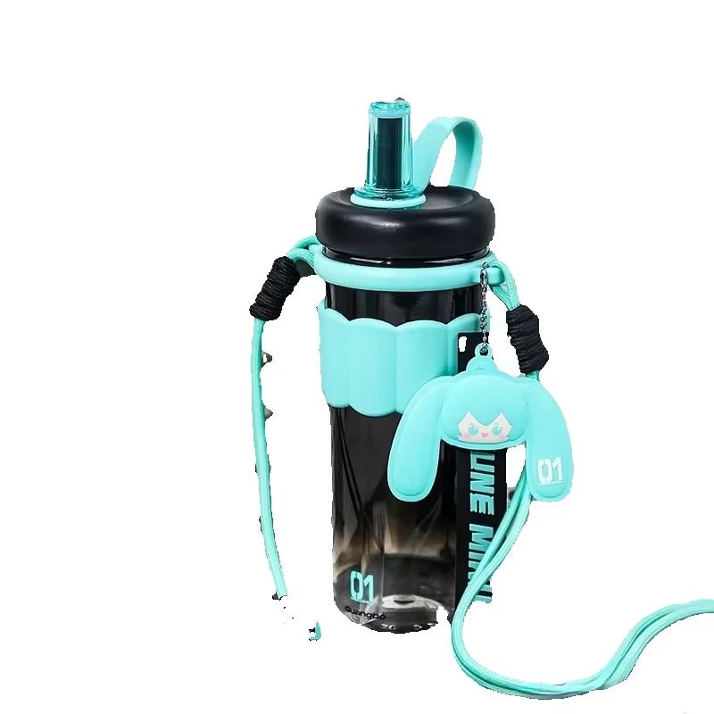 Travel Accessories Girly - Hatsune Miku Animations-Zubehör Reise-Sport-Wasserbecher Niedliches Cartoon-Mädchen