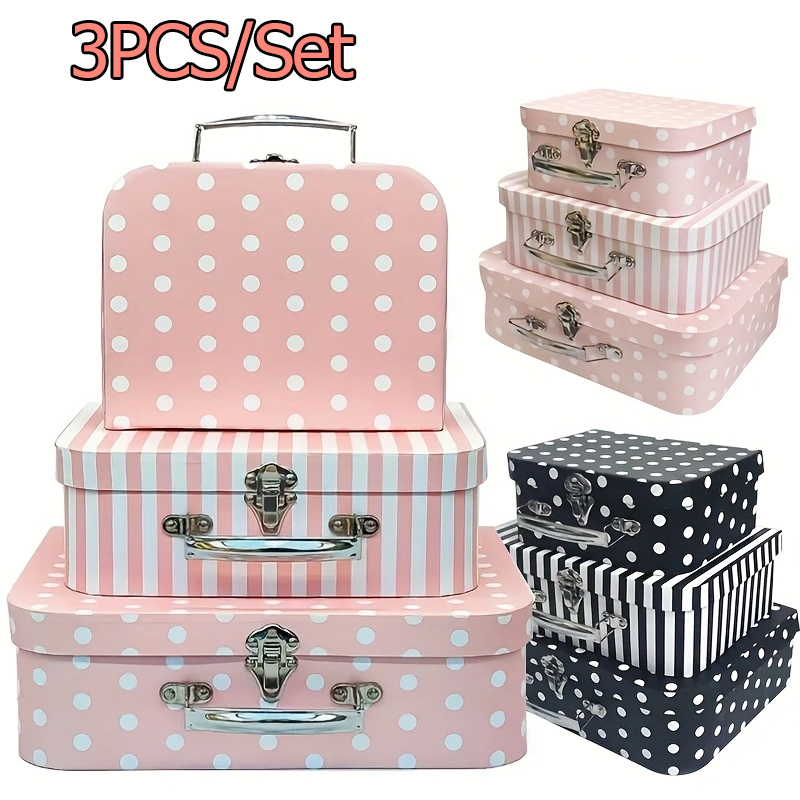 Travel Accessories Gift Set - 3-teiliges Geschenkbox-Set aus Pappe im Vintage-Stil