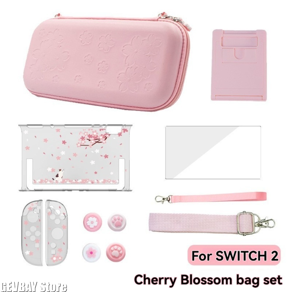 Travel Accessories Kit Bag - PU Sakura Pink Shell Tragbare Tragetasche