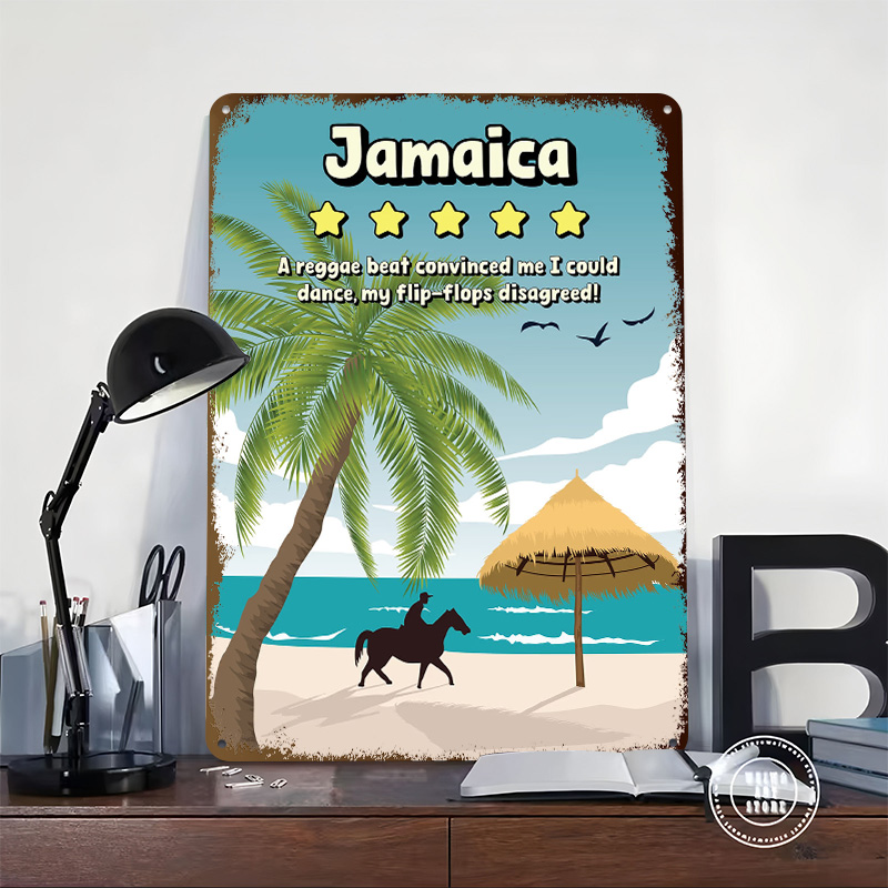Jamaica Lustiges Reise-Metallp – Travel Accessories For Jamaica Bewertung und Preis