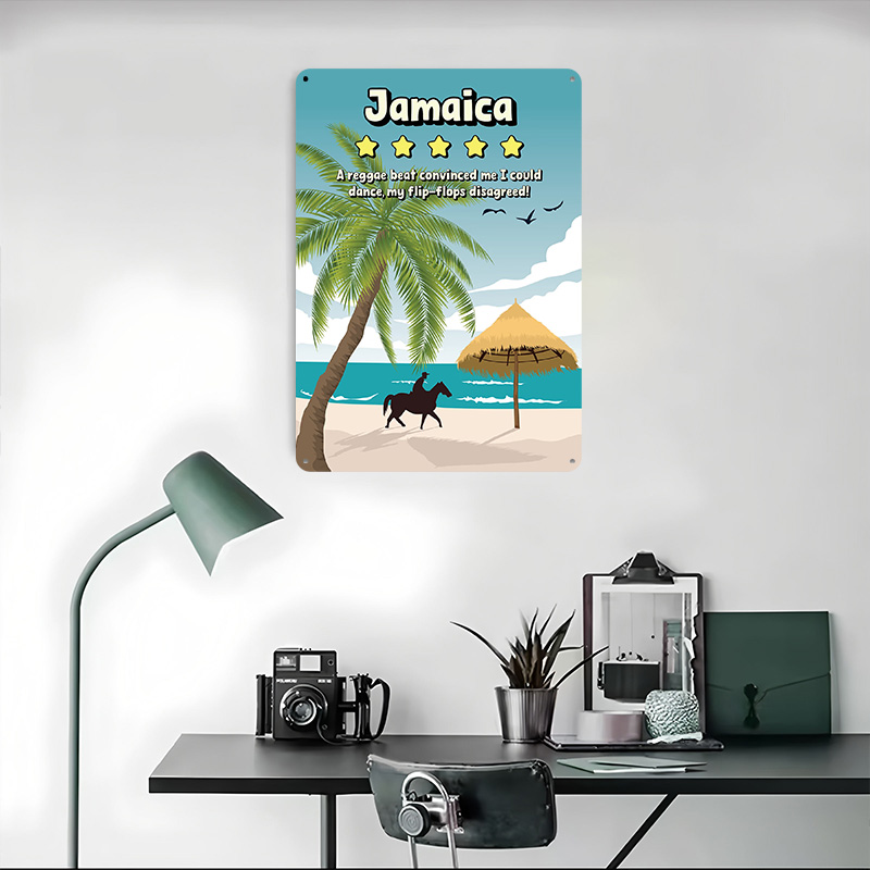 Jamaica Lustiges Reise-Metallp – Travel Accessories For Jamaica Bewertung und Preis