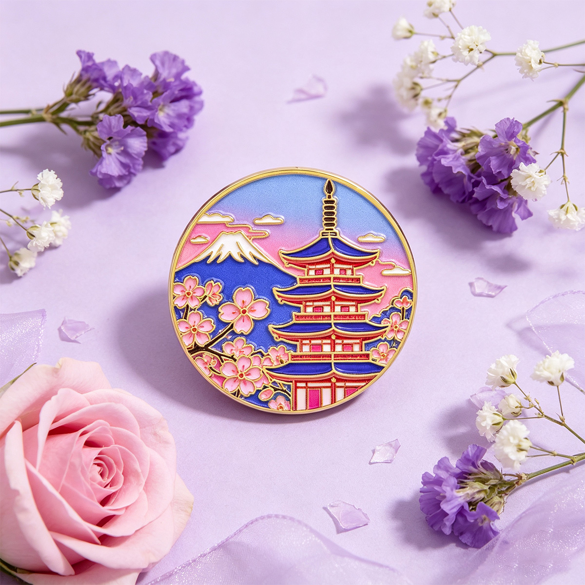 Japanische Kirschblüten-Emaill – Travel Accessories Jewelry Bewertung und Preis