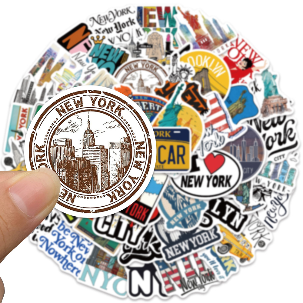 10/30/50PCS Cartoon New York C – Travel Accessories New York Bewertung und Preis