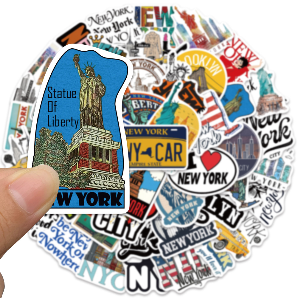 10/30/50PCS Cartoon New York C – Travel Accessories New York Bewertung und Preis