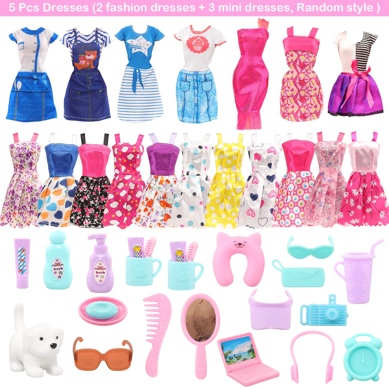Barwa 30 pcs 4.5lnch Reise möb – Travel Accessories Girly Bewertung und Preis